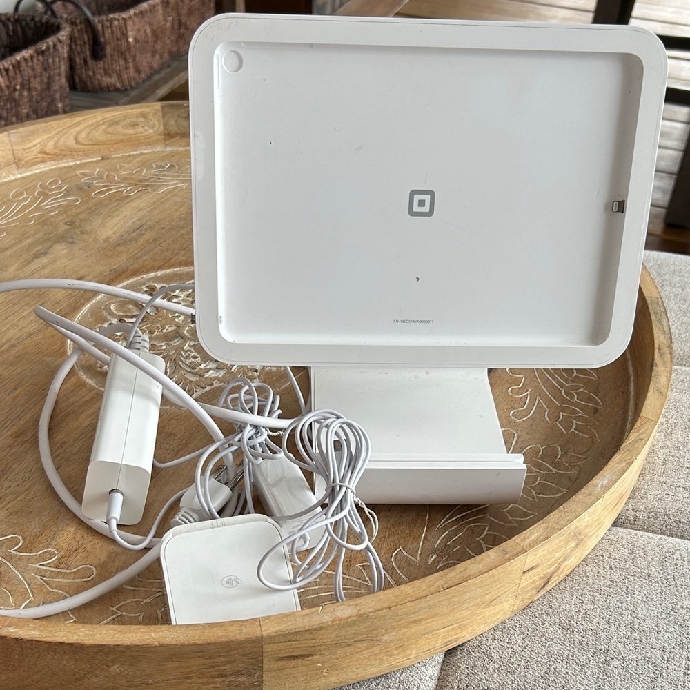 Square White POS System terminal tablet card reader store payment system